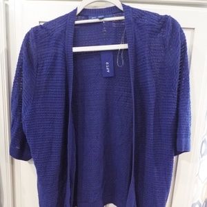 NWT WOMENS  SZ  2X APT. 9 SHORT SLEEVED CARDIGAN